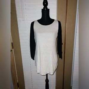 Cotton by autumn cashmere colorblock thermal crew